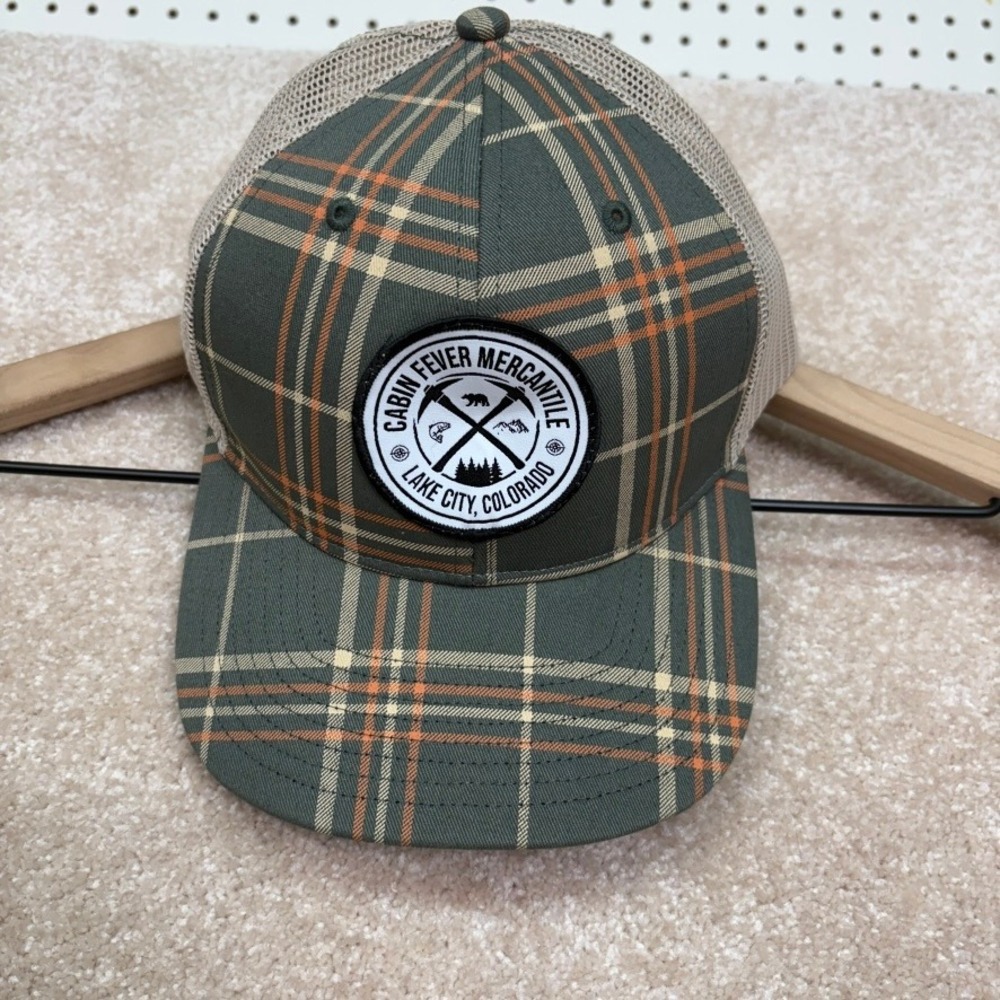 Richardson 112 Trucker Hat Colorado Green Plaid Snapback Outdoor‎